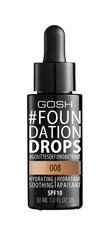 GOSH #Foundation Drops tonālais līdzeklis 30 ml, Honey cena un informācija | Grima bāzes, tonālie krēmi, pūderi | 220.lv