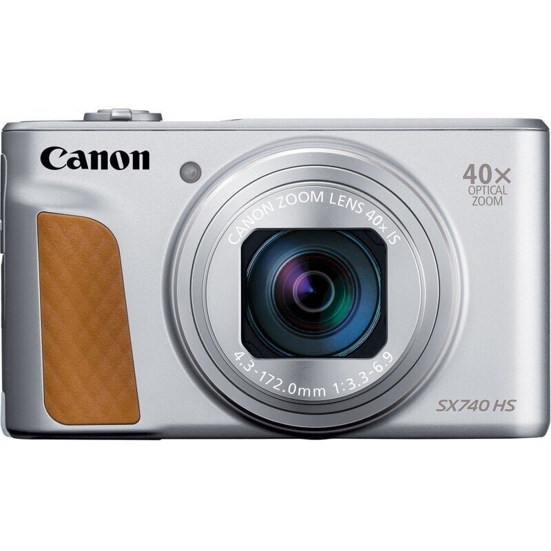 Canon Powershot SX740 HS, sudrabots цена и информация | Digitālās fotokameras | 220.lv