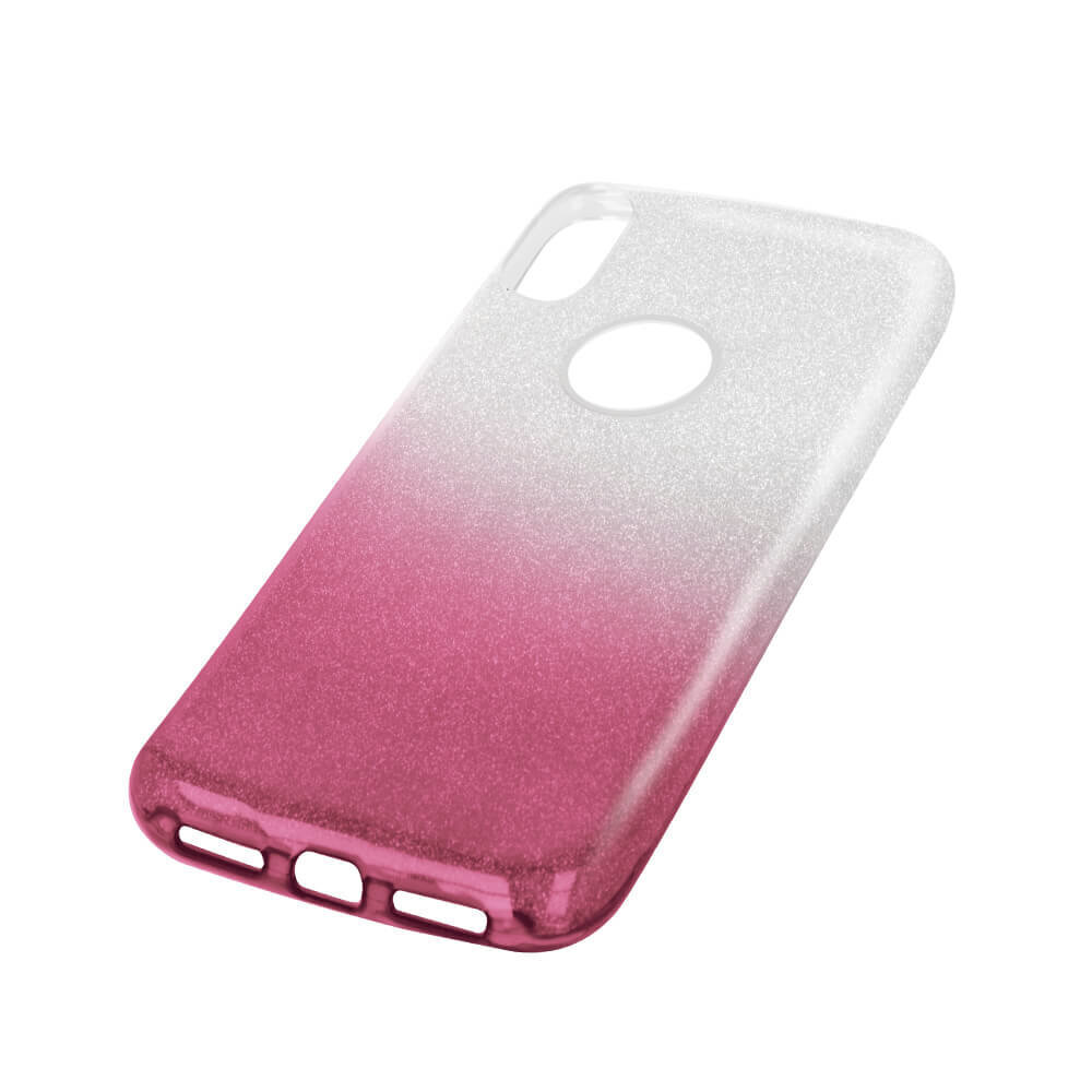 Aizmugurējais vāciņš ILike    Apple    iPhone X / iPhone XS Gradient Glitter 3in1 case    Pink cena un informācija | Telefonu vāciņi, maciņi | 220.lv