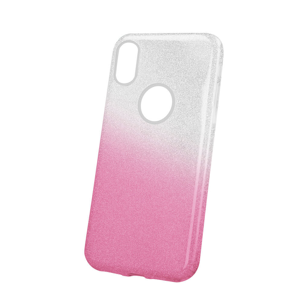 Aizmugurējais vāciņš ILike    Apple    iPhone X / iPhone XS Gradient Glitter 3in1 case    Pink cena un informācija | Telefonu vāciņi, maciņi | 220.lv