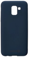 Aizmugurējais vāciņš Evelatus    Samsung    J6 2018 J600 Silicone Case    Midnight Blue cena un informācija | Telefonu vāciņi, maciņi | 220.lv