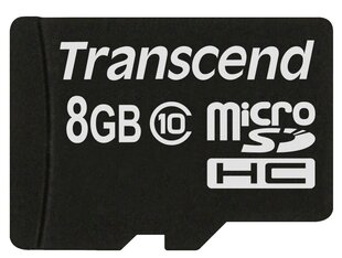 Карта памяти MICRO SDHC 8GB/CLASS10 TS8GUSD300S TRANSCEND цена и информация | Карты памяти для телефонов | 220.lv