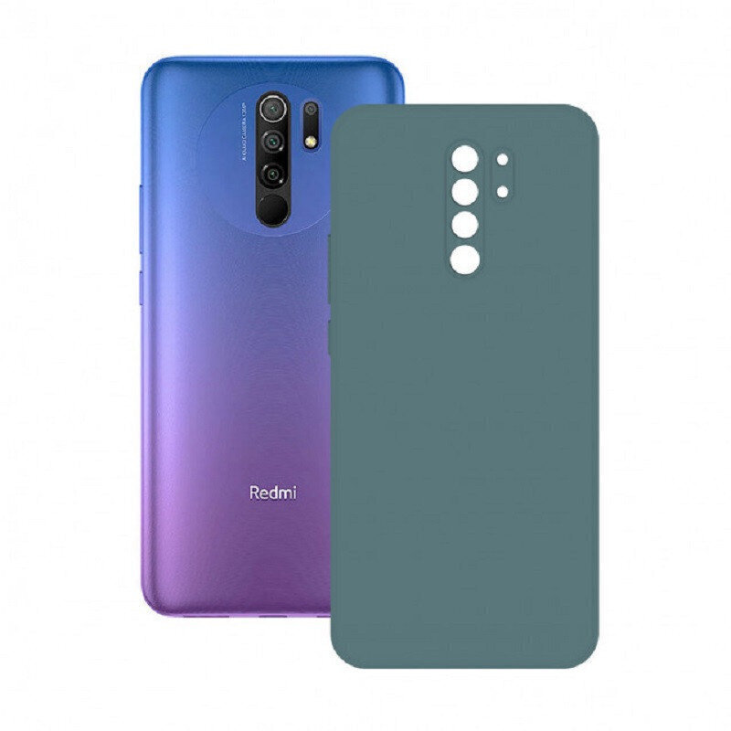 Xiaomi Redmi 9 Silk Cover By Ksix Green cena un informācija | Telefonu vāciņi, maciņi | 220.lv