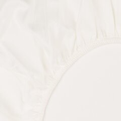 Сатиновая постельная простыня на резинке KOODI, натурально белый, 160 x 200 + 25 см цена и информация | Простыни | 220.lv