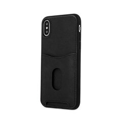 Aizmugurējais vāciņš ILike    Apple    iPhone X / iPhone XS Pocket case    Black cena un informācija | Telefonu vāciņi, maciņi | 220.lv