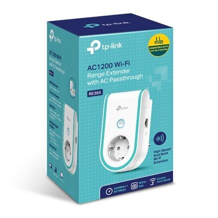 TP-LINK Extender RE365 802.11ac, 2.4GHz цена и информация | Bezvadu piekļuves punkti (Access Point) | 220.lv