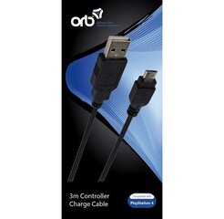 Orb USB to Micro Charge Cable PS4 цена и информация | Кабели и провода | 220.lv