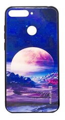 Aizmugurējais vāciņš Evelatus    Samsung    A7 2018 Picture Glass Case    Valley Moon cena un informācija | Telefonu vāciņi, maciņi | 220.lv