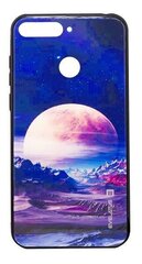 Aizmugurējais vāciņš Evelatus    Huawei    Y6 2018 Picture Glass Case    Valley Moon cena un informācija | Telefonu vāciņi, maciņi | 220.lv