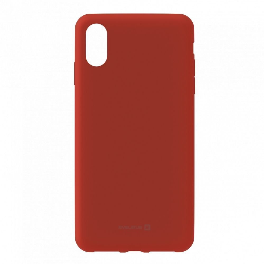 Aizmugurējais vāciņš Evelatus    Apple    iPhone X Silicone Case    Red cena un informācija | Telefonu vāciņi, maciņi | 220.lv