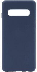 Aizmugurējais vāciņš Evelatus    Samsung    S10 Soft case with bottom    Midnight Blue цена и информация | Чехлы для телефонов | 220.lv