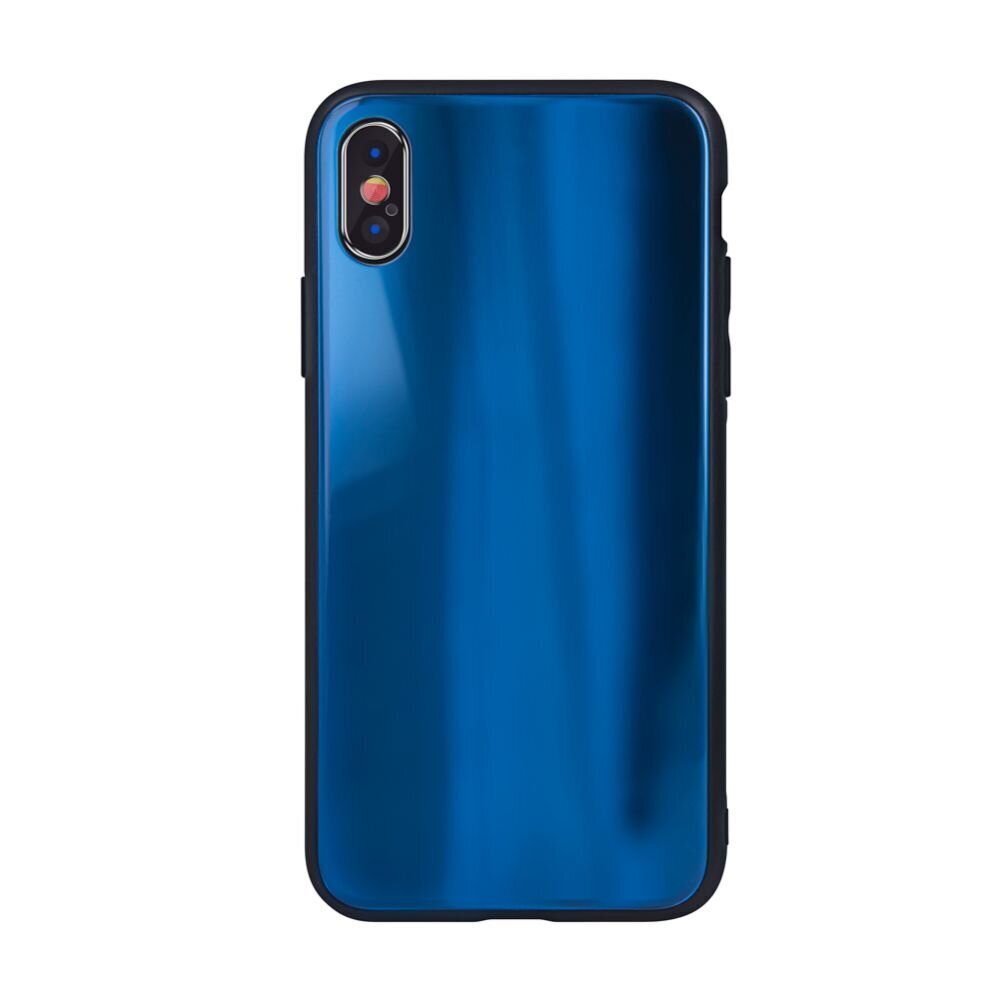 Aizmugurējais vāciņš ILike    Apple    iPhone XR Aurora Glass case    Dark Blue цена и информация | Telefonu vāciņi, maciņi | 220.lv