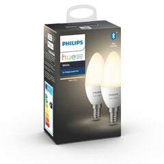 Philips Hue - E14 2-Pack - Warm White - Bluetooth cena un informācija | Spuldzes | 220.lv