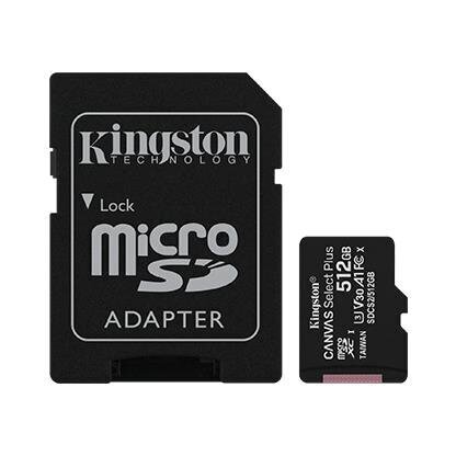 Kingston Canvas Select Plus 512 GB, Micr цена и информация | Atmiņas kartes mobilajiem telefoniem | 220.lv