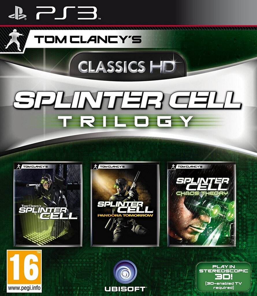PS3 Tom Clancy's Splinter Cell Trilogy: 3 Full Games cena un informācija | Datorspēles | 220.lv