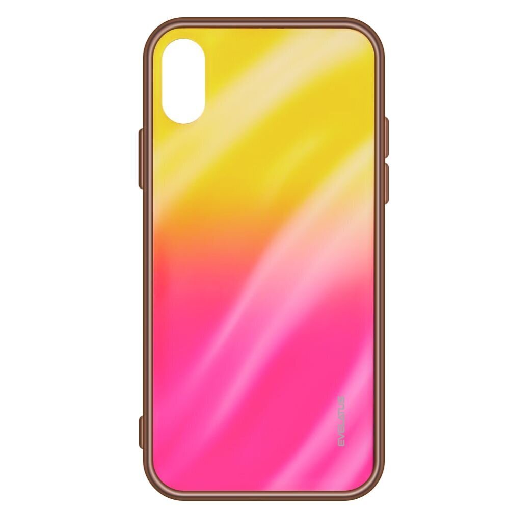 Maciņš aizmugurējais Evelatus    Apple    iPhone XR Water Ripple Gradient Color Anti-Explosion Tempered Glass Case cena un informācija | Telefonu vāciņi, maciņi | 220.lv