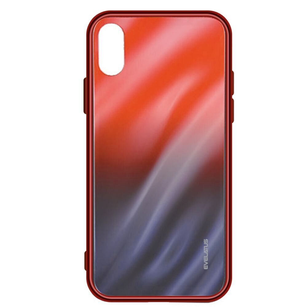 Maciņš aizmugurējais Evelatus    Apple    iPhone XR Water Ripple Gradient Color Anti-Explosion Tempered Glass Case cena un informācija | Telefonu vāciņi, maciņi | 220.lv