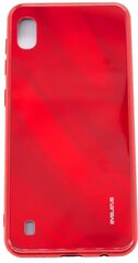 Aizmugurējais vāciņš Evelatus    Samsung    A10 Water Ripple Full Color Electroplating Tempered Glass Case    Red cena un informācija | Telefonu vāciņi, maciņi | 220.lv