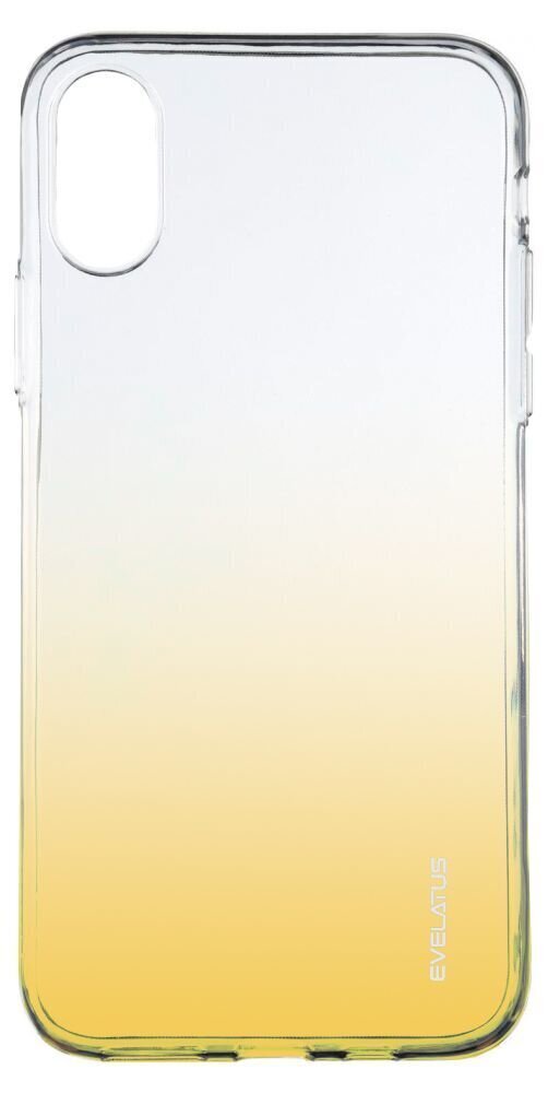 Aizmugurējais vāciņš Evelatus    Apple    iPhone Xs Max Gradient TPU Case    Gold цена и информация | Telefonu vāciņi, maciņi | 220.lv