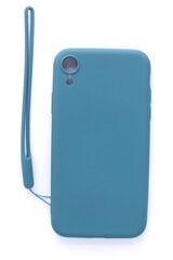 Evelatus iPhone XR Soft Touch Силиконовый чехол с ремешком синий цена и информация | Чехлы для телефонов | 220.lv