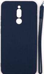 Evelatus Xiaomi Redmi 8 Soft Touch Silicone Case with Strap Dark Blue цена и информация | Чехлы для телефонов | 220.lv