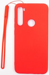 Evelatus Xiaomi Redmi Note 8 Soft Touch Silicone Case with Strap Red цена и информация | Чехлы для телефонов | 220.lv