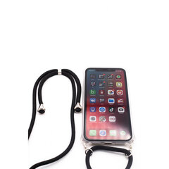 Aizmugurējais vāciņš Evelatus    Samsung    A10s Case with rope Black    Transparent cena un informācija | Telefonu vāciņi, maciņi | 220.lv