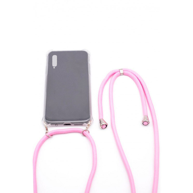 Aizmugurējais vāciņš Evelatus    Samsung    A50 Case with rope Pink    Transparent цена и информация | Telefonu vāciņi, maciņi | 220.lv