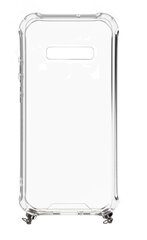 Aizmugurējais vāciņš Evelatus    Samsung    S10 Case with rope Black    Transparent cena un informācija | Telefonu vāciņi, maciņi | 220.lv