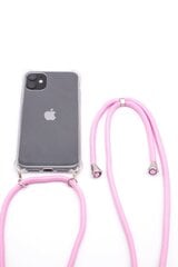 Aizmugurējais vāciņš Evelatus    Apple    iPhone 11 Pro Case with rope Pink    Transparent cena un informācija | Telefonu vāciņi, maciņi | 220.lv