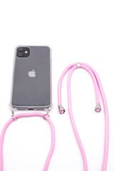 Aizmugurējais vāciņš Evelatus    Apple    iPhone 11 Pro Max Case with rope Pink    Transparent cena un informācija | Telefonu vāciņi, maciņi | 220.lv
