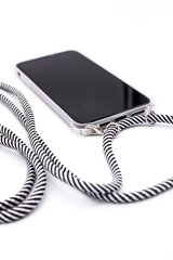 Evelatus iPhone 11 Pro Max Case with rope Black Stripes Transparent цена и информация | Чехлы для телефонов | 220.lv