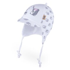Двойная весенняя шапка TuTu, белая цена и информация | Шапки, перчатки, шарфики для новорожденных | 220.lv