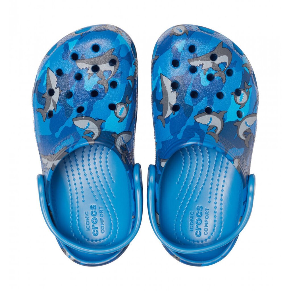 Crocs™ Classic Shark Clog PS cena un informācija | Gumijas klogi bērniem | 220.lv