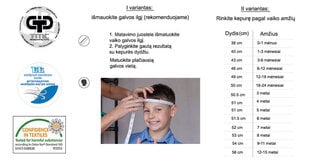 Plāna cepure meitenēm TuTu, balta/pelēka цена и информация | Шапки, перчатки, шарфы для девочек | 220.lv