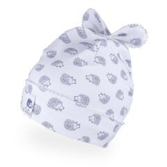 Тонкая шапка для девочки TuTu, белая/серая цена и информация | Шапки, перчатки, шарфы для девочек | 220.lv