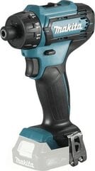 Makita DF033DZ akumulatora skrūvgriezis, 12V (Bez akumulatora un lādētāja) цена и информация | Шуруповерты, дрели | 220.lv