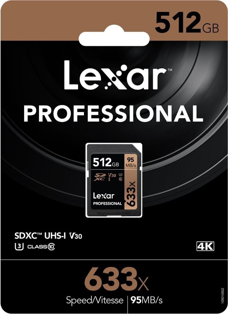 Lexar 512GB 633X Professional SDXC UHS-1 цена и информация | Atmiņas kartes mobilajiem telefoniem | 220.lv