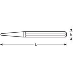 Automatic centre punch 2x130mm cena un informācija | Rokas instrumenti | 220.lv