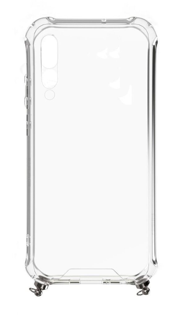 Aizmugurējais vāciņš Evelatus    Samsung    A50 Silicone TPU Transparent with Necklace Strap    Silver цена и информация | Telefonu vāciņi, maciņi | 220.lv