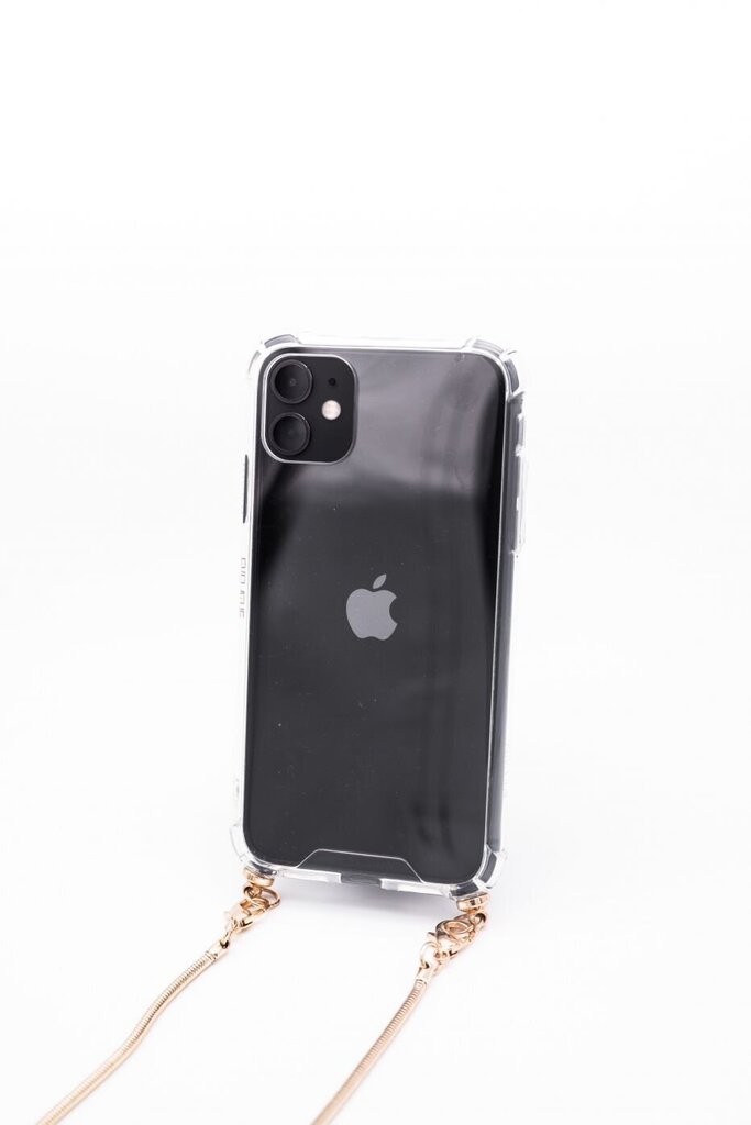 Aizmugurējais vāciņš Evelatus    Samsung    A50 Silicone TPU Transparent with Necklace Strap    Gold cena un informācija | Telefonu vāciņi, maciņi | 220.lv