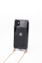Evelatus iPhone 6/6S Silicone TPU Transparent with Necklace Strap Gold цена и информация | Чехлы для телефонов | 220.lv