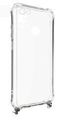 Evelatus iPhone 7/8 Silicone TPU Transparent with Necklace Strap Silver цена и информация | Чехлы для телефонов | 220.lv