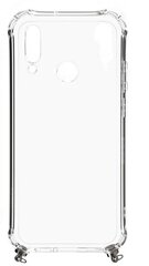 Evelatus Huawei P30 Lite Silicone TPU Transparent with Necklace Strap Silver цена и информация | Чехлы для телефонов | 220.lv