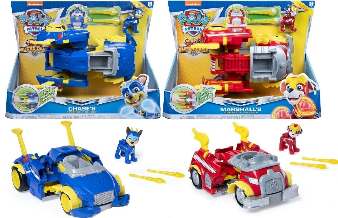 PAW PATROL transportlīdzeklis Power Changing, dažādi, 6052653 cena un informācija | Rotaļlietas zēniem | 220.lv