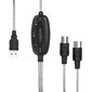 Logilink USB Midi Cable UA0037N цена и информация | Kabeļi un vadi | 220.lv