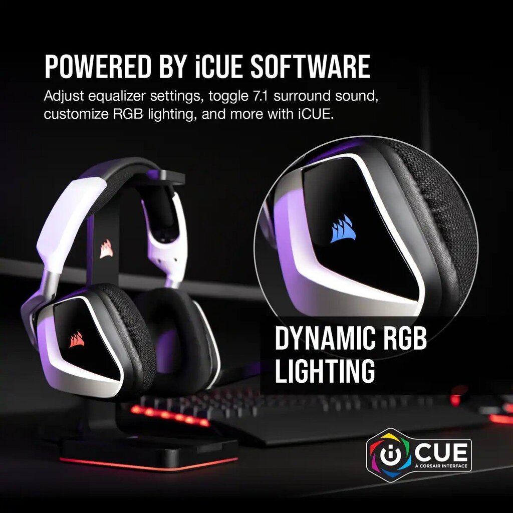 Corsair Void Elite RGB USB White цена и информация | Austiņas | 220.lv