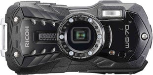 Ricoh WG-70, черный цена и информация | Цифровые фотоаппараты | 220.lv