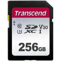 Карта памяти SDXC 256GB UHS-I/C10 TS256GSDC300S TRANSCEND цена и информация | Карты памяти для мобильных телефонов | 220.lv