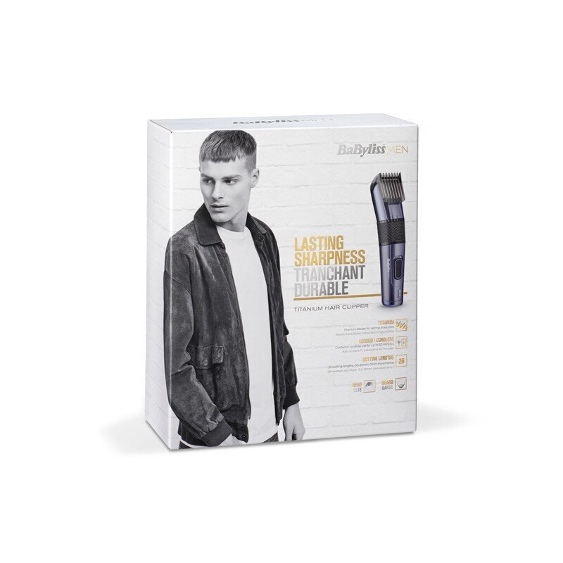 BABYLISS Hair Clipper E976E Cordless or cena un informācija | Matu griežamās mašīnas | 220.lv